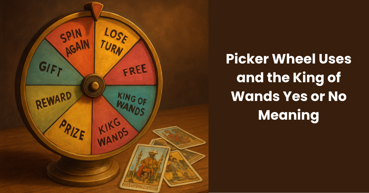 Picker Wheel Uses and the King of Wands Yes or No Meaning